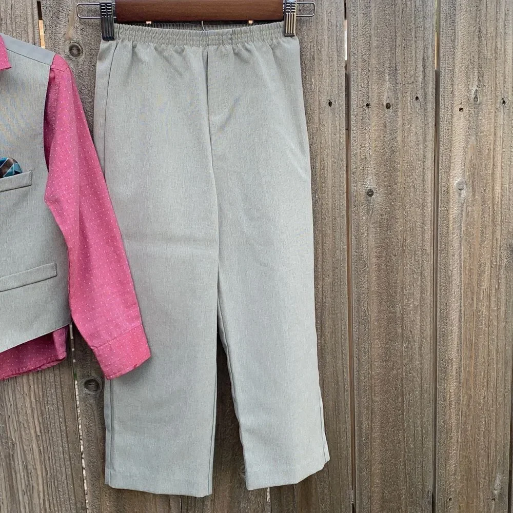 Take 50% OFF- 3pc Boys Mixed Shirt, Vest and Pants, Size-5T